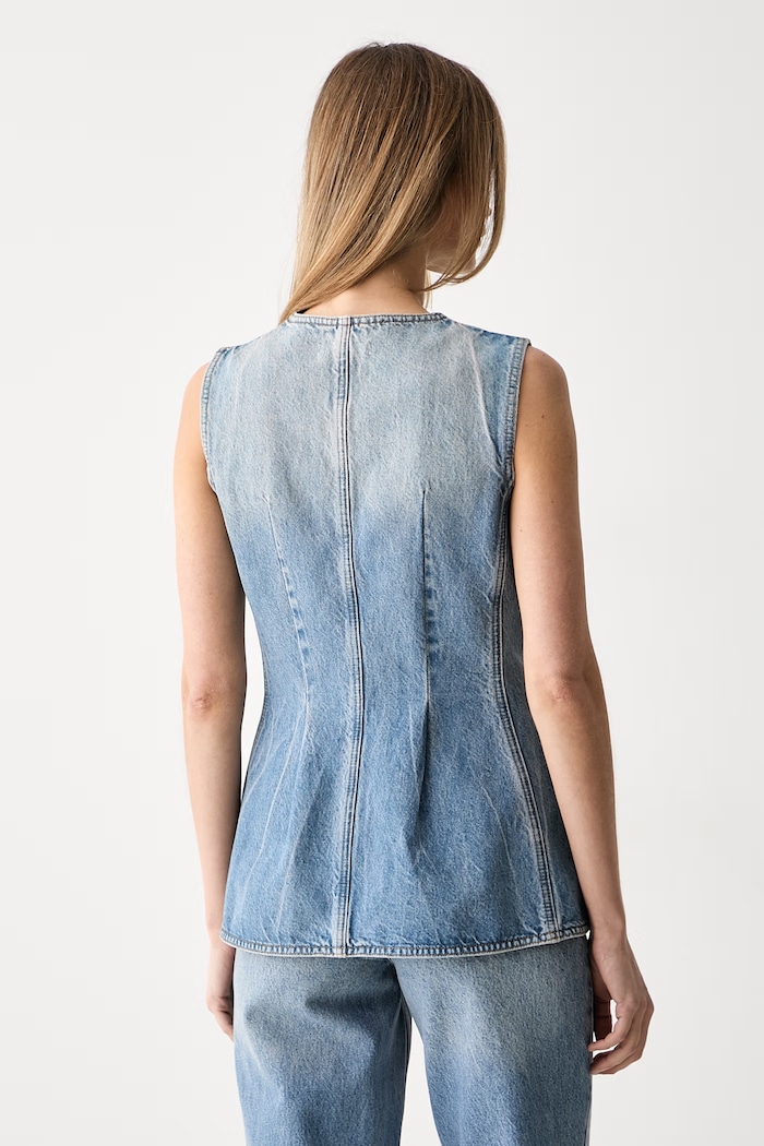Rotate waistcoat denim Women's — photo 3