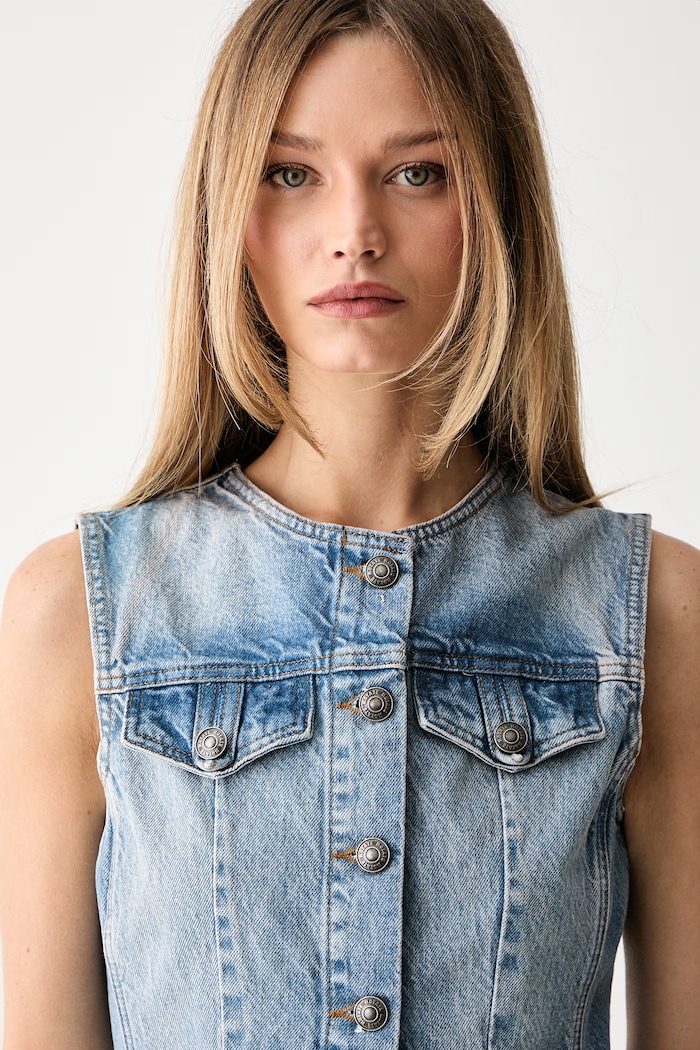 Rotate waistcoat denim Women's — photo 4