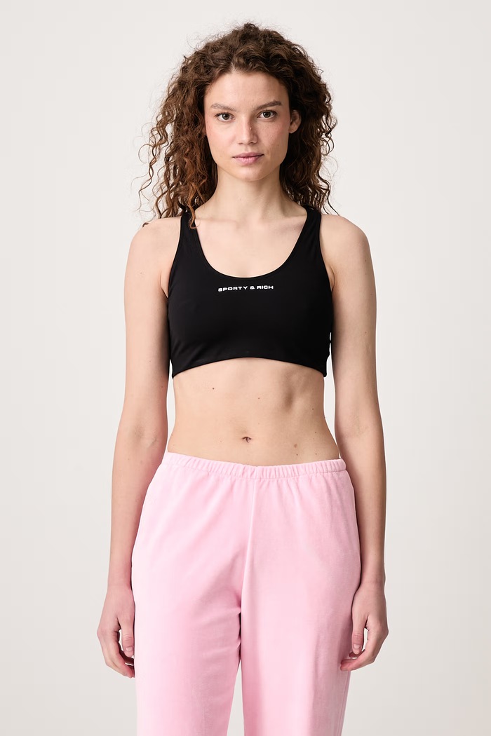 Sporty & Rich Bold Logo sports bra