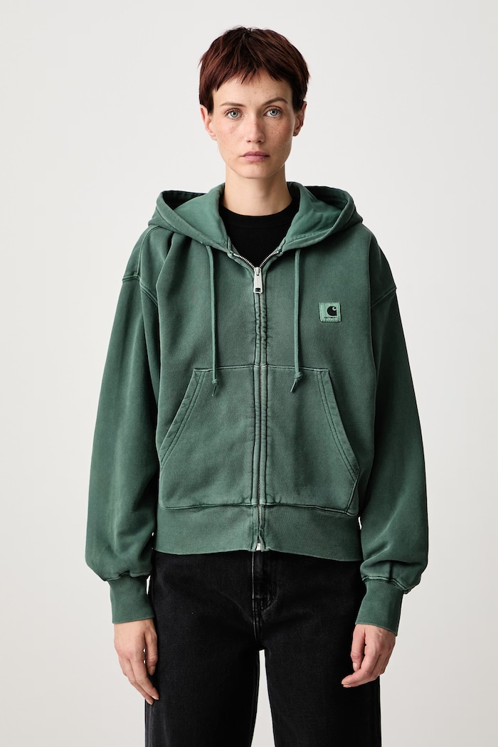 Carhartt WIP Hooded Nelson Jacket zip-up sweatshirt cotton Women's