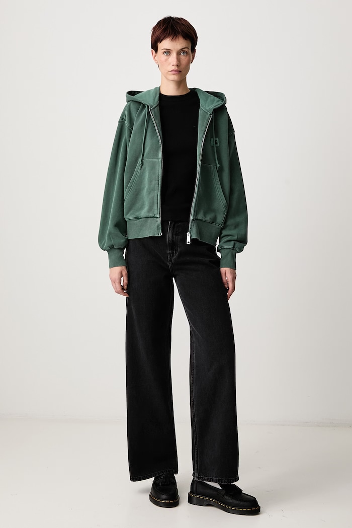 Carhartt WIP Hooded Nelson Jacket zip-up sweatshirt cotton Women's — photo 2