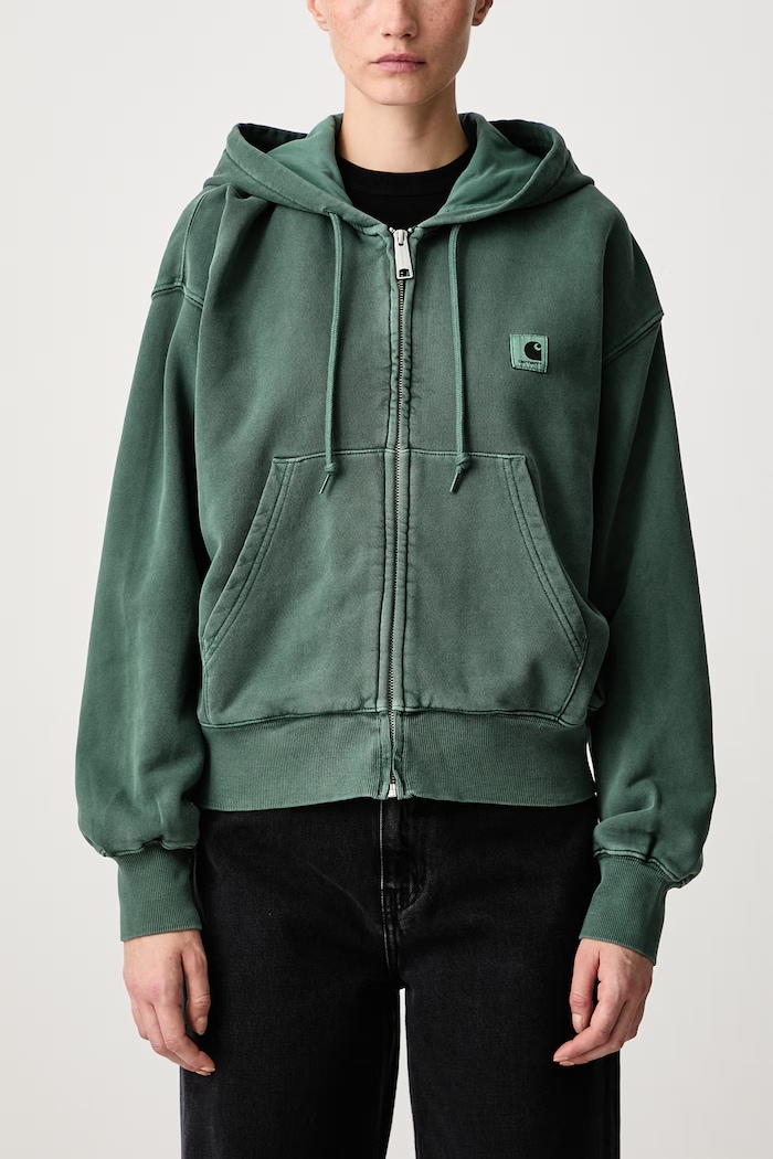 Carhartt WIP Hooded Nelson Jacket zip-up sweatshirt cotton Women's — photo 5