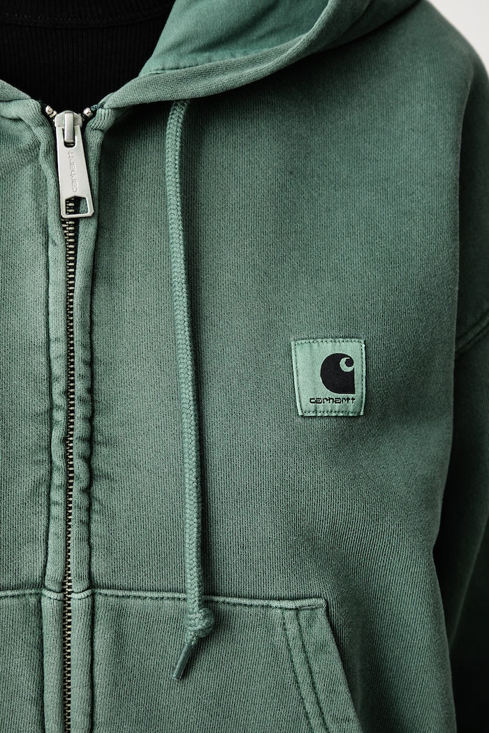Carhartt WIP Hooded Nelson Jacket zip-up sweatshirt cotton Women's — photo 6