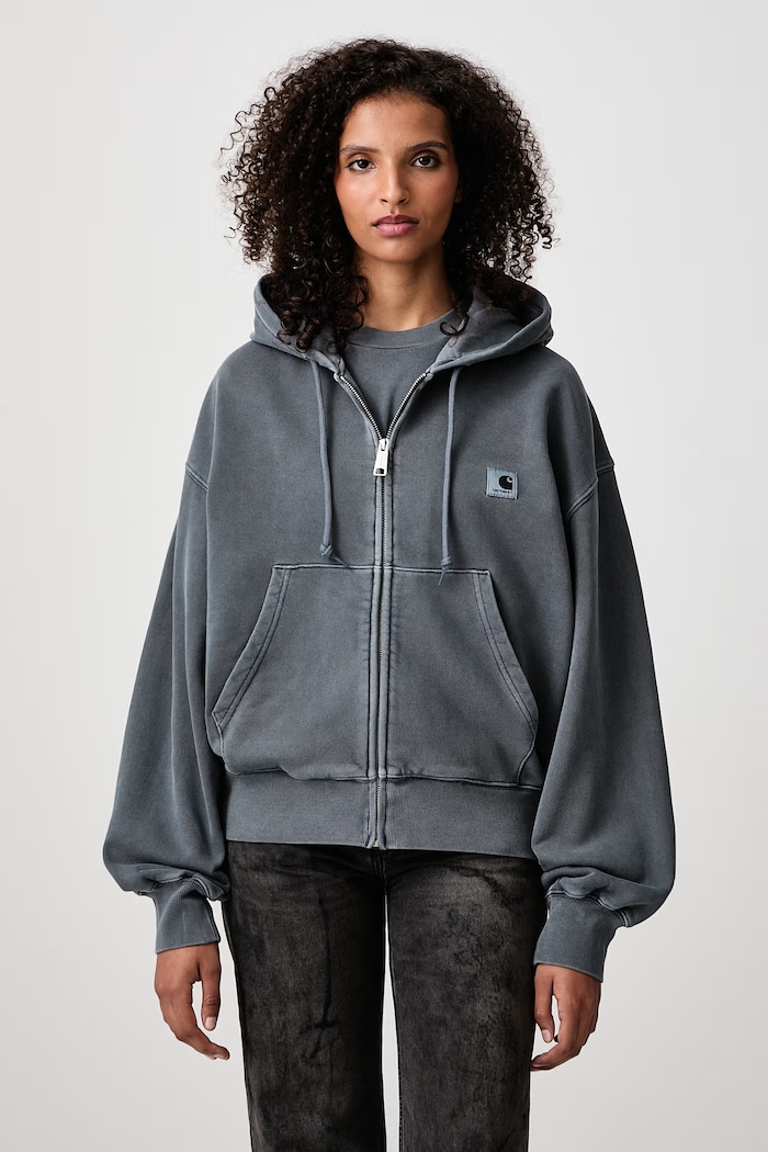 Carhartt WIP Hooded Nelson Jacket zip-up sweatshirt cotton Women's