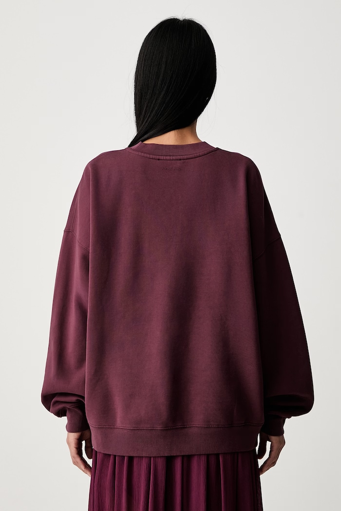 Anine Bing MILES oversized sweatshirt cotton Women's — photo 3