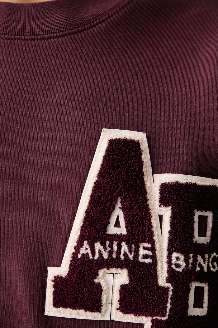 Anine Bing MILES oversized sweatshirt cotton Women's — photo 6
