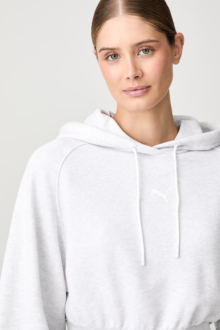 Puma Essentials Cropped Balloon hoodie cotton Women's — photo 4