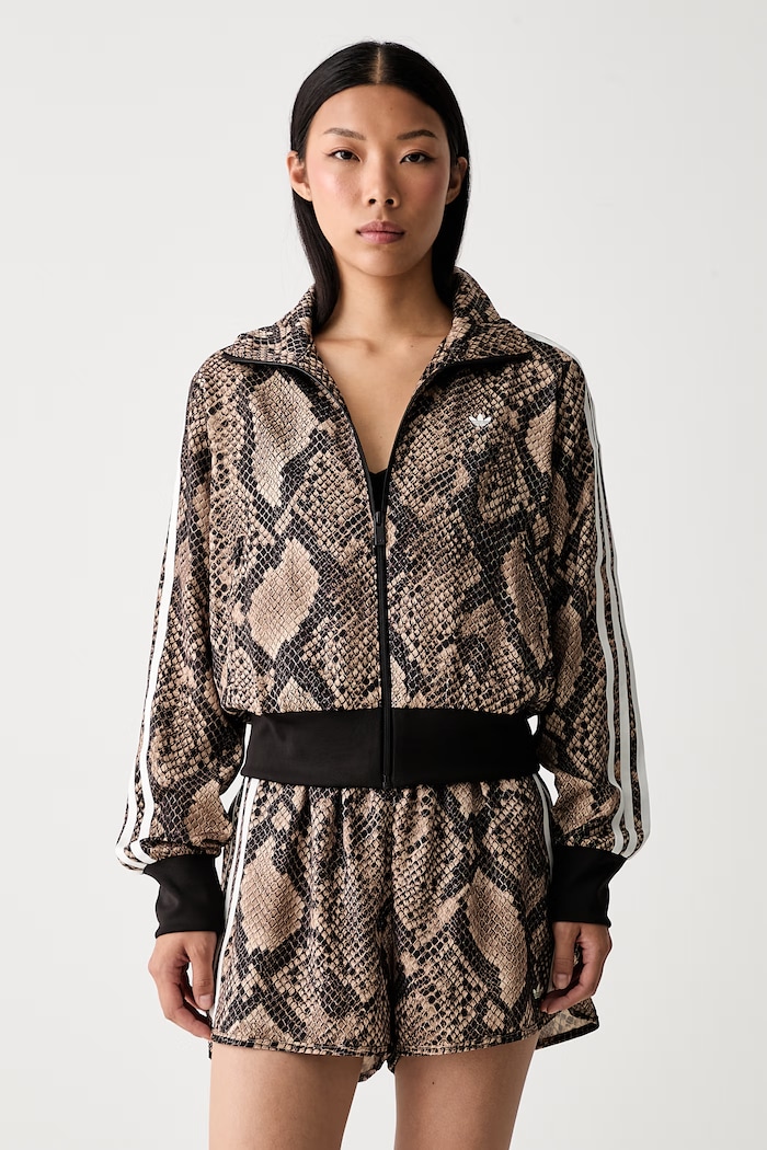 adidas Originals Satin Snake zip-up sweatshirt Women's