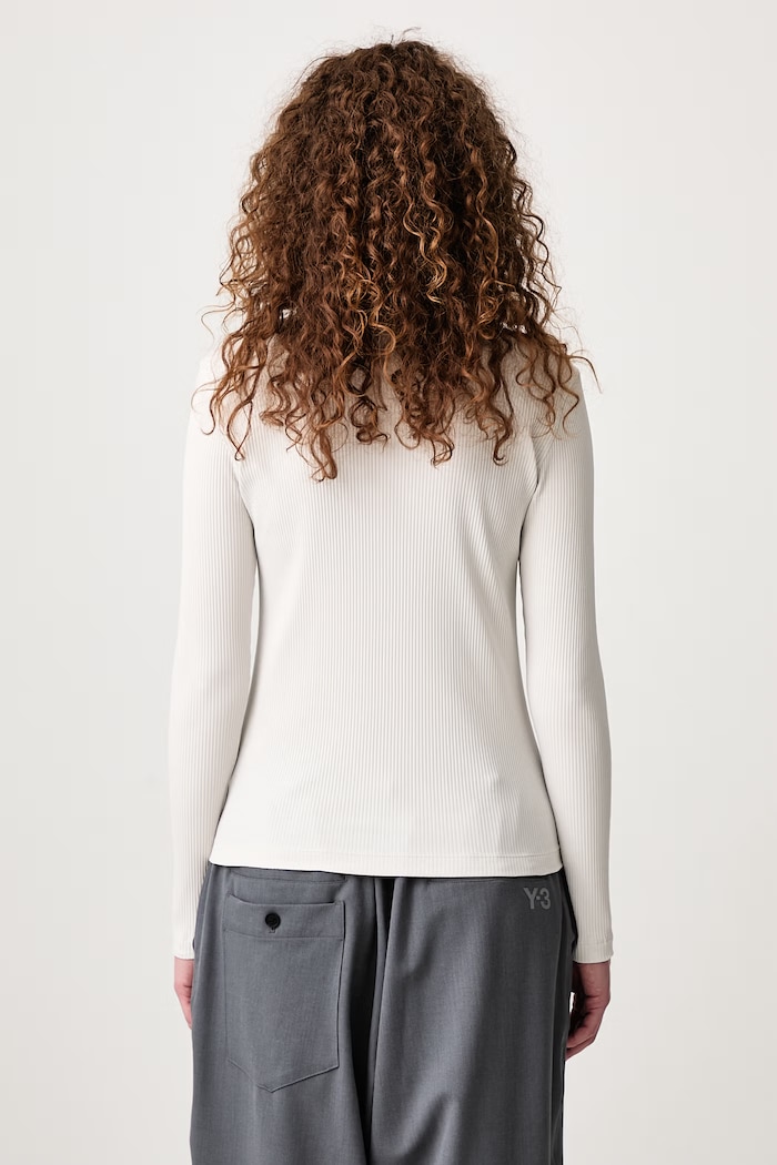 Maison Kitsuné longsleeve Women's cotton with elastane Baby Fox — photo 3