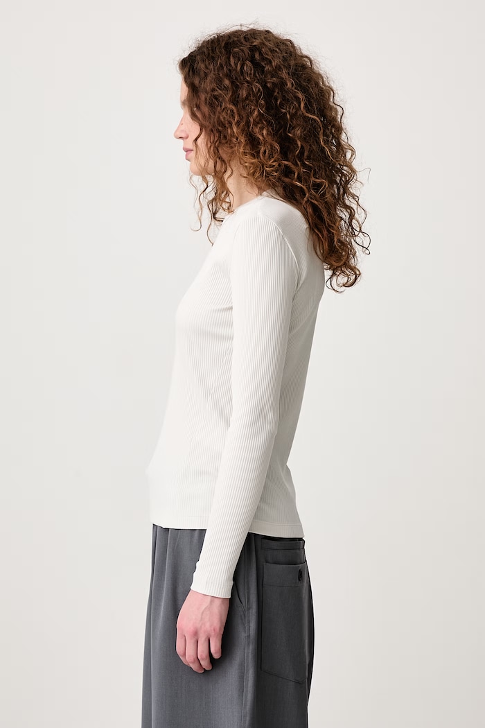 Maison Kitsuné longsleeve Women's cotton with elastane Baby Fox — photo 4