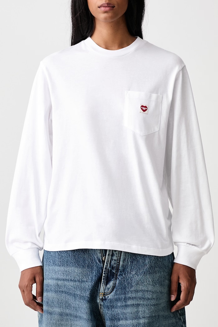 Carhartt WIP t-shirt Women's cotton Pocket Small Heart T-Shirt — photo 5