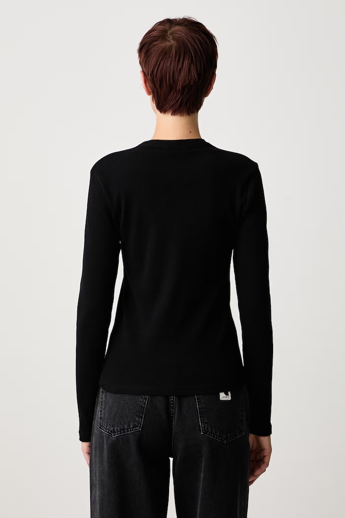 Carhartt WIP longsleeve Women's cotton with elastane Philipa T-Shirt — photo 3
