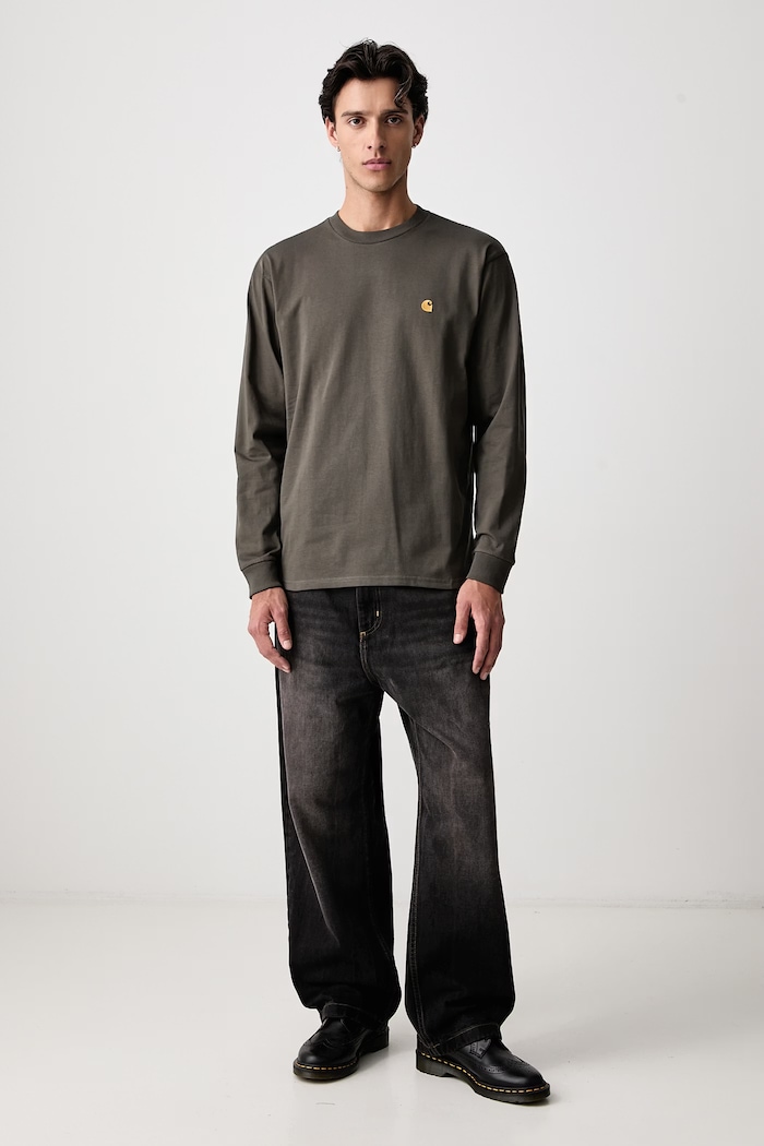 Carhartt WIP Chase longsleeve men's cotton — photo 2