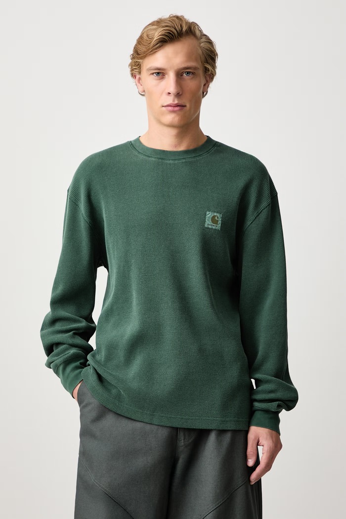 Carhartt WIP Vista Waffle T-Shirt longsleeve men's cotton