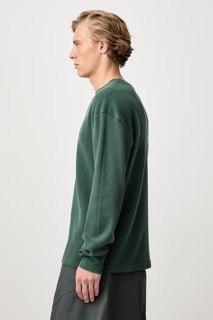 Carhartt WIP Vista Waffle T-Shirt longsleeve men's cotton — photo 4