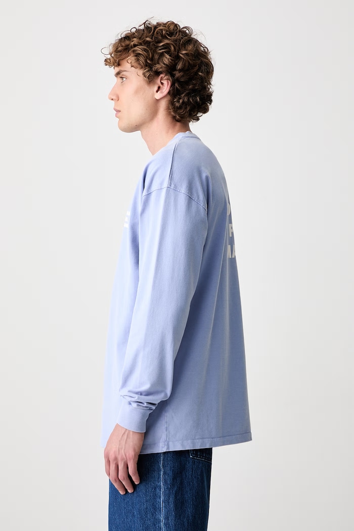Drôle de Monsieur Slogan longsleeve Men's cotton — photo 4