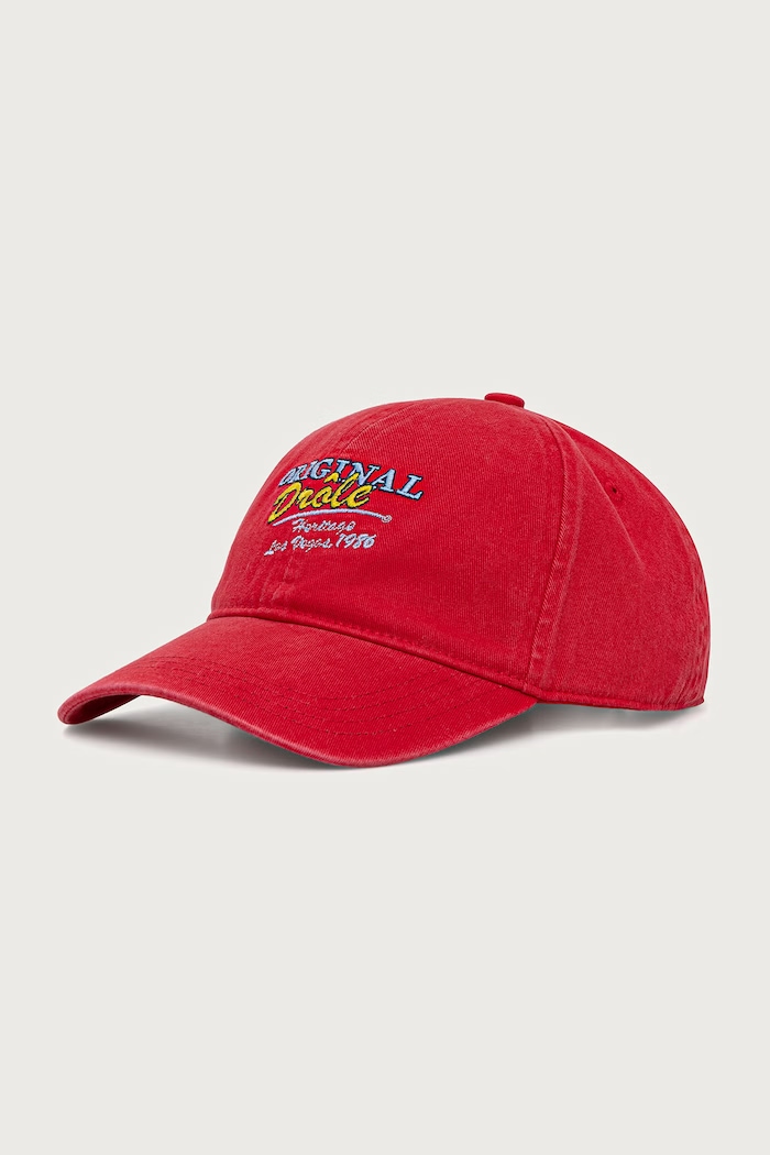 Drôle de Monsieur Original Drole Embroidered cap with a visor cotton men's