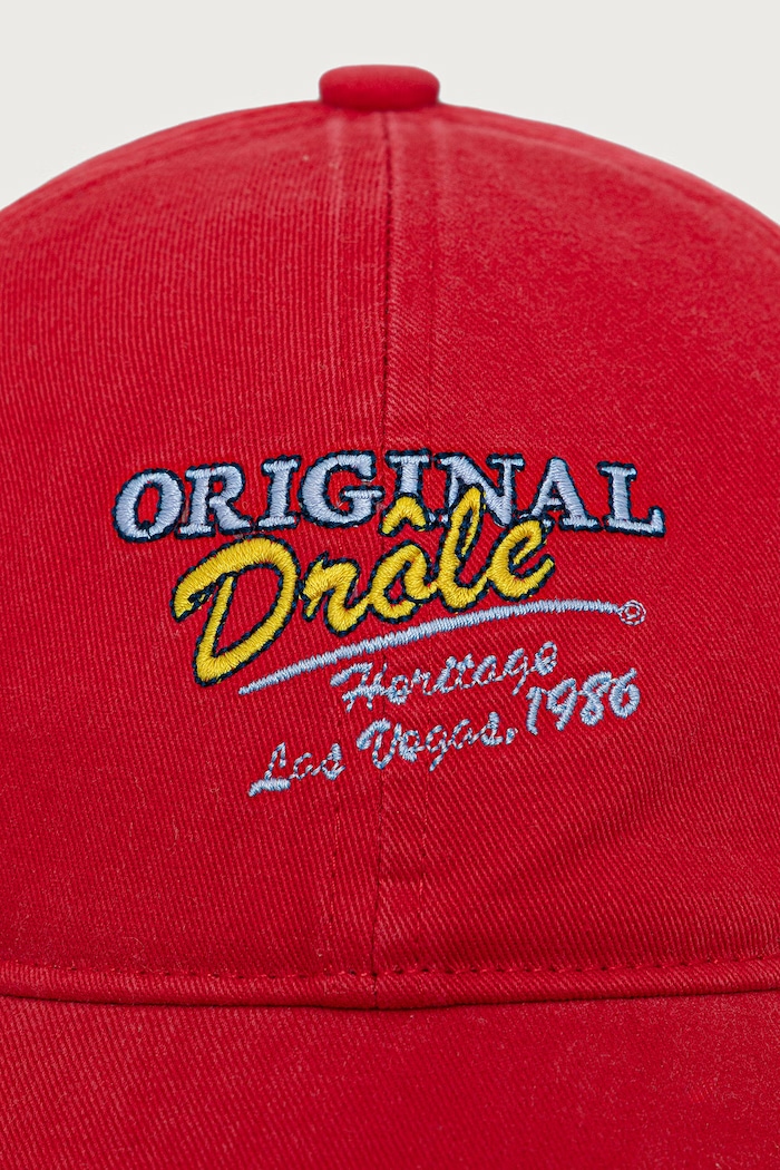 Drôle de Monsieur Original Drole Embroidered cap with a visor cotton men's — photo 2