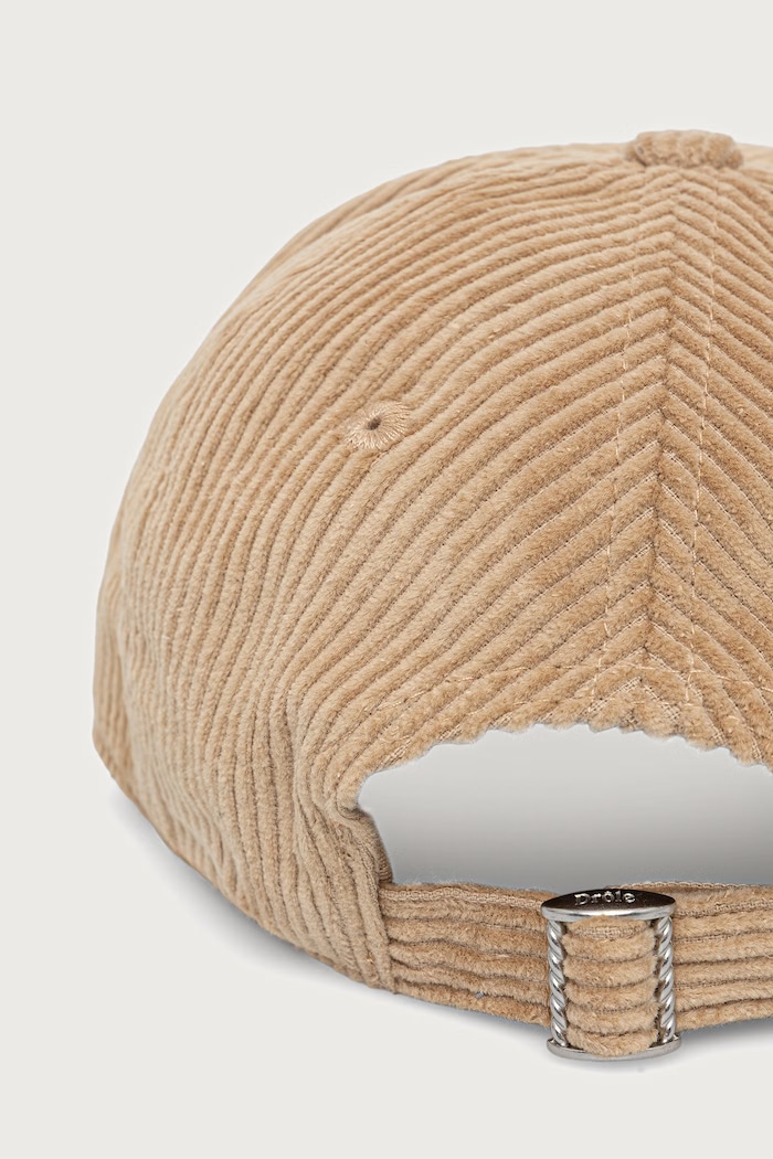 Drôle de Monsieur Flat Drule Horses Embroidery baseball cap corduroy men's — photo 3