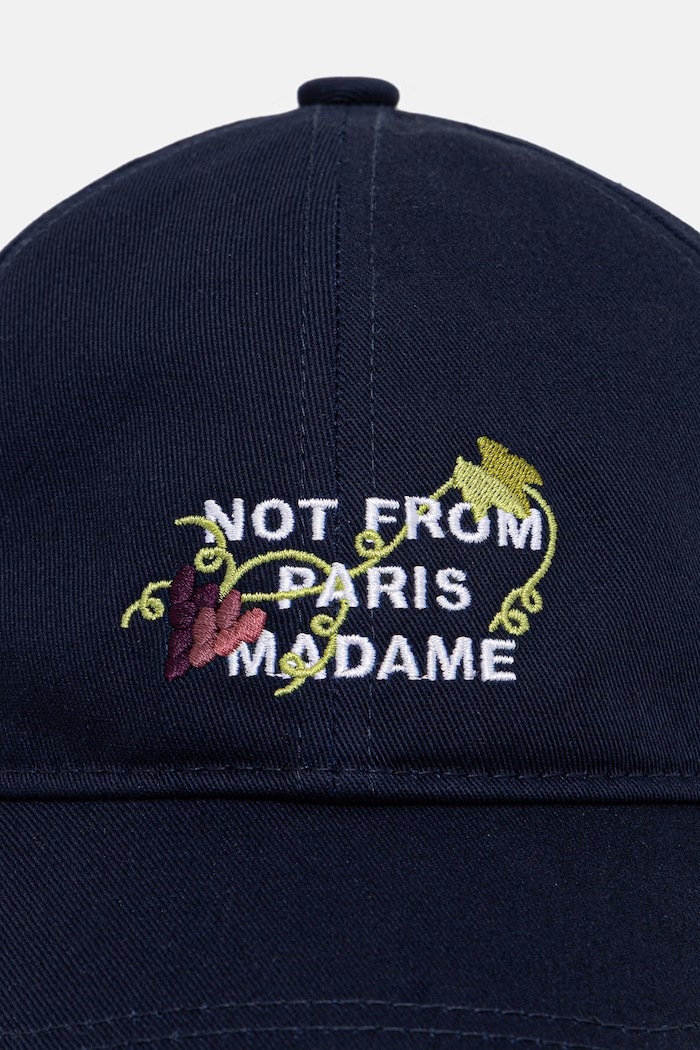 Drôle de Monsieur Vine Embroidered Slogan cap with a visor cotton men's — photo 2