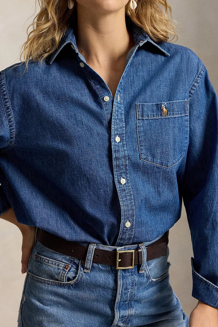 Polo Ralph Lauren shirt denim Women's — photo 4