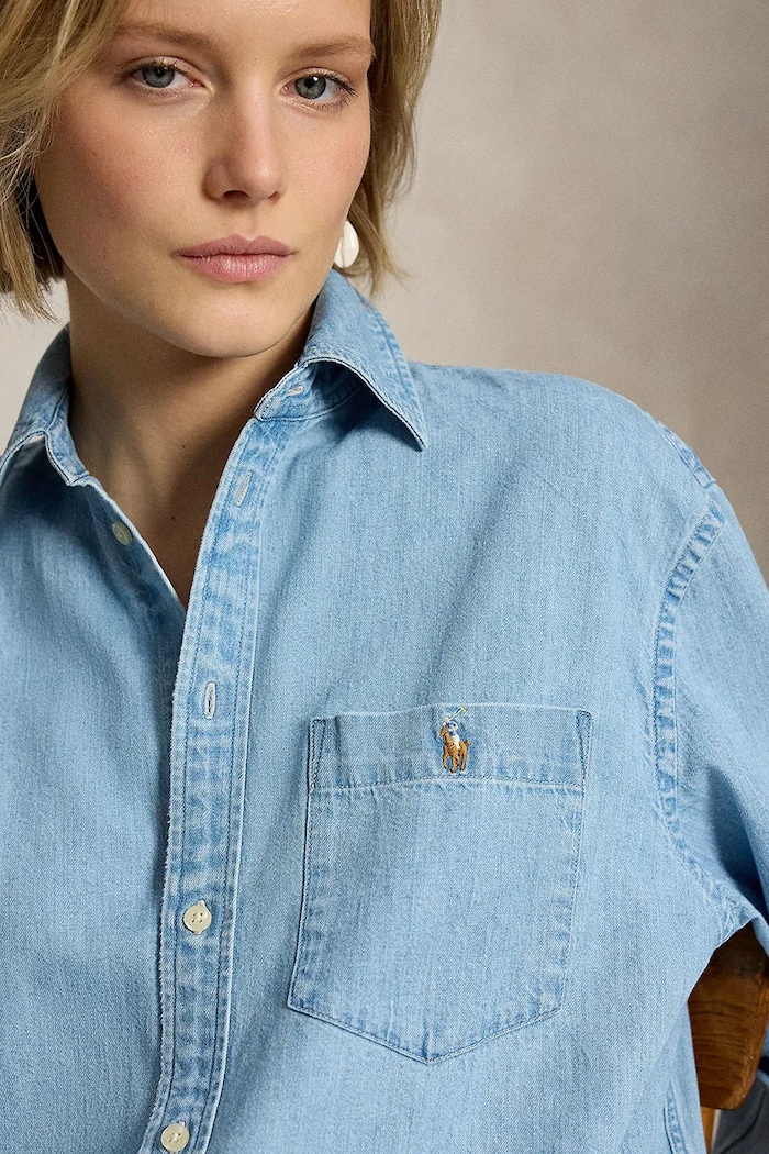 Polo Ralph Lauren shirt denim Women's — photo 4