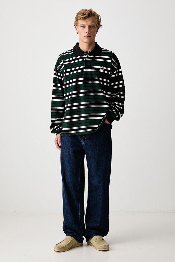 Carhartt WIP Devitt Rugby Shirt longsleeve Men's cotton — photo 2