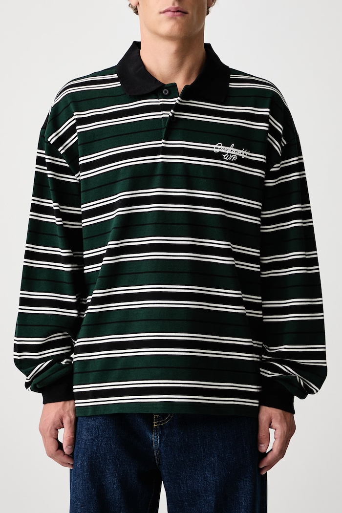 Carhartt WIP Devitt Rugby Shirt longsleeve Men's cotton — photo 5