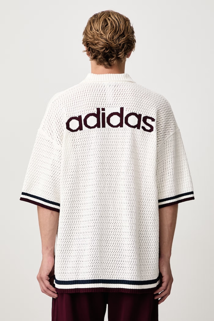 adidas Originals Crochet shirt cotton Men's — photo 3