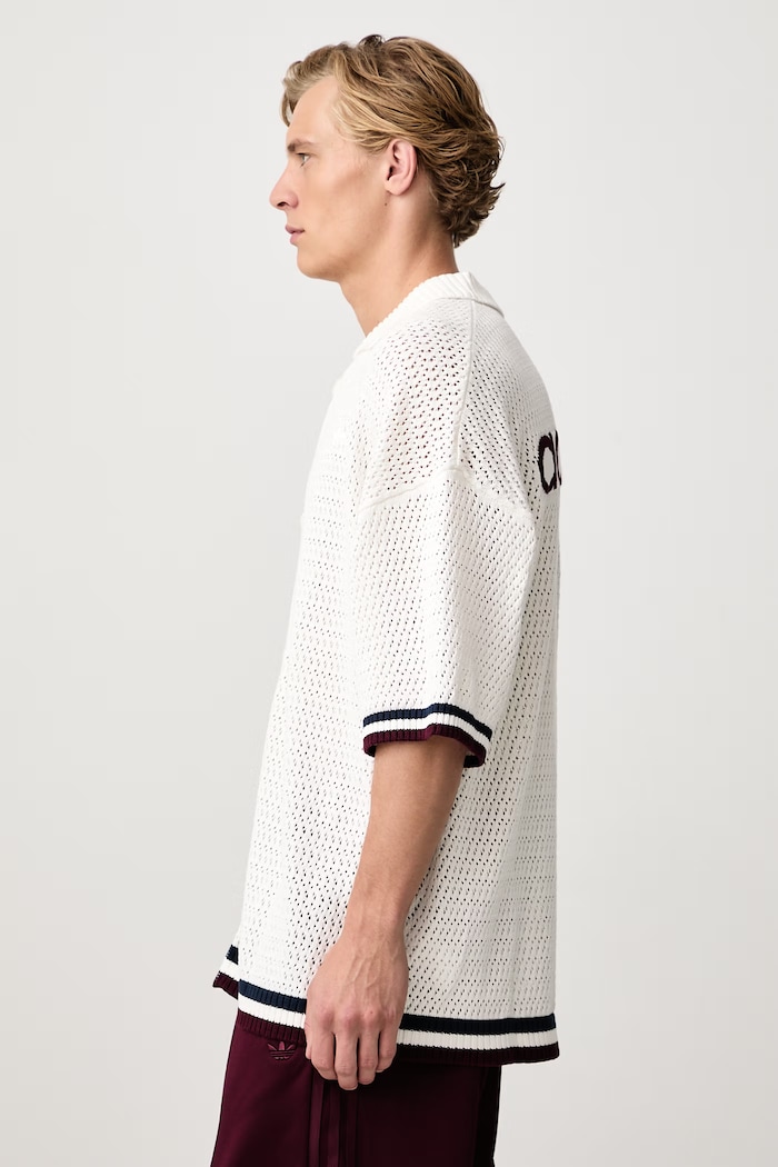 adidas Originals Crochet shirt cotton Men's — photo 4