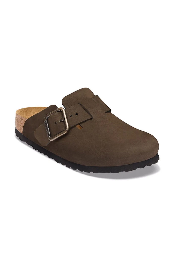 Birkenstock Boston WB LENB slides mules Women's nubuck — photo 2