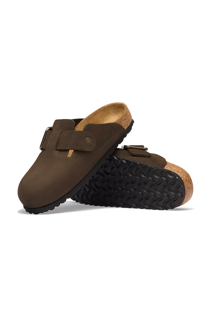 Birkenstock Boston WB LENB slides mules Women's nubuck — photo 4