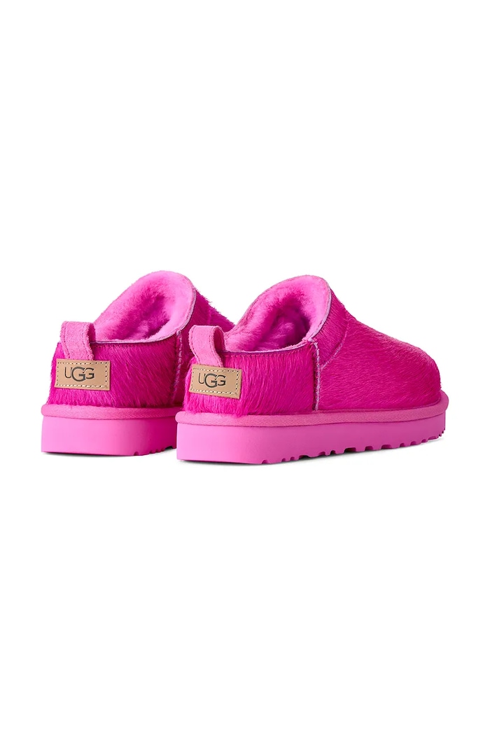 UGG W Classic Micro Calf Hair slippers Women's leather — photo 3