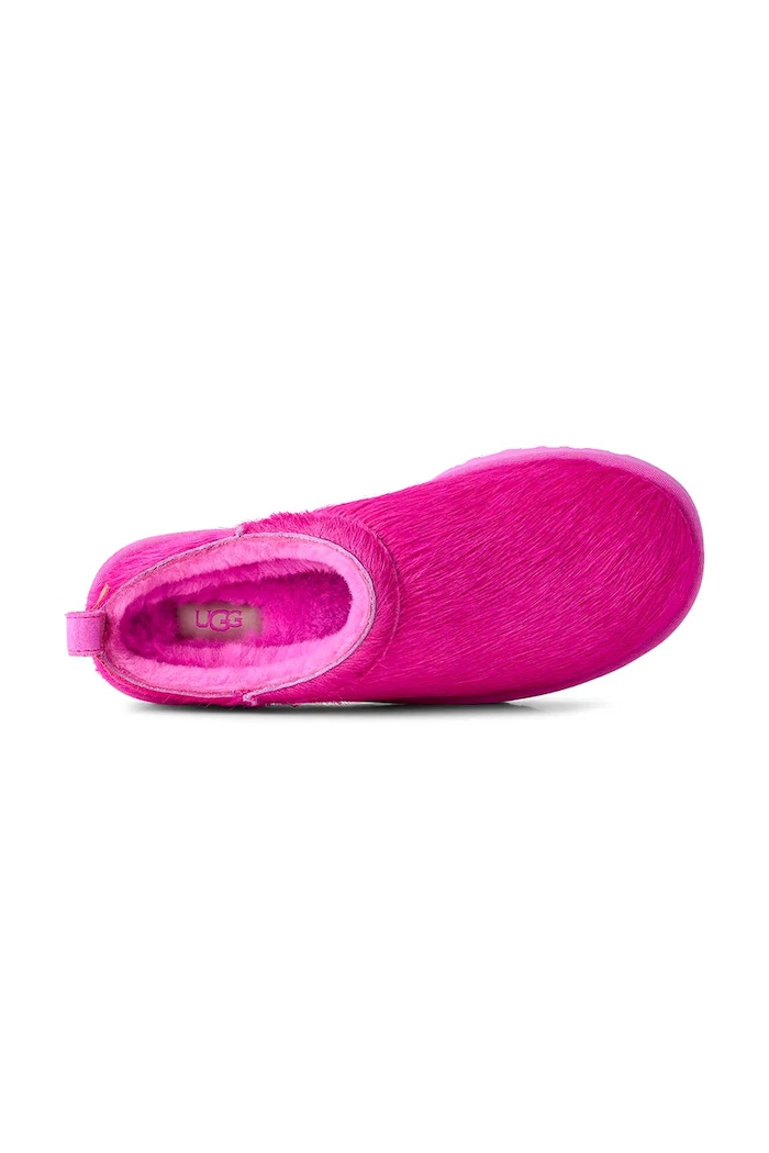 UGG W Classic Micro Calf Hair slippers Women's leather — photo 5