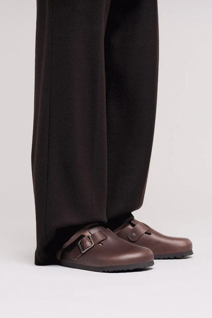 Birkenstock Boston WB LE Men's leather slides mules — photo 6