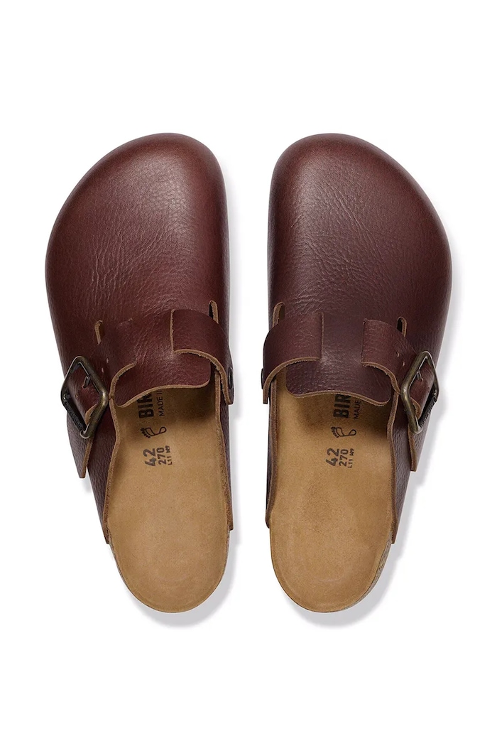 Birkenstock Boston WB LE Men's leather slides mules — photo 5