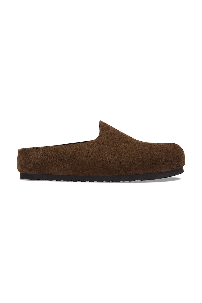 Birkenstock Amsterdam Wrapped Suede Leather slides