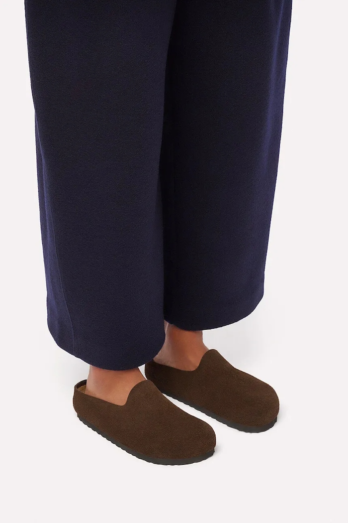 Birkenstock Amsterdam Wrapped Suede Leather slides — photo 6
