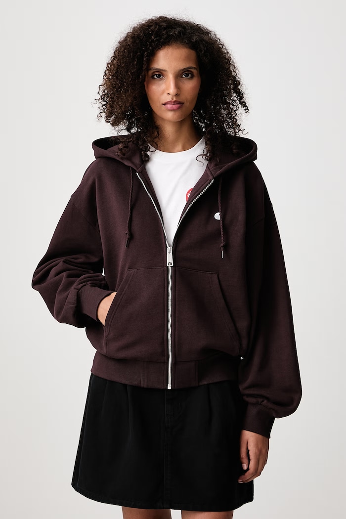Carhartt WIP W Hooded Casey zip-up hoodie cotton Women's