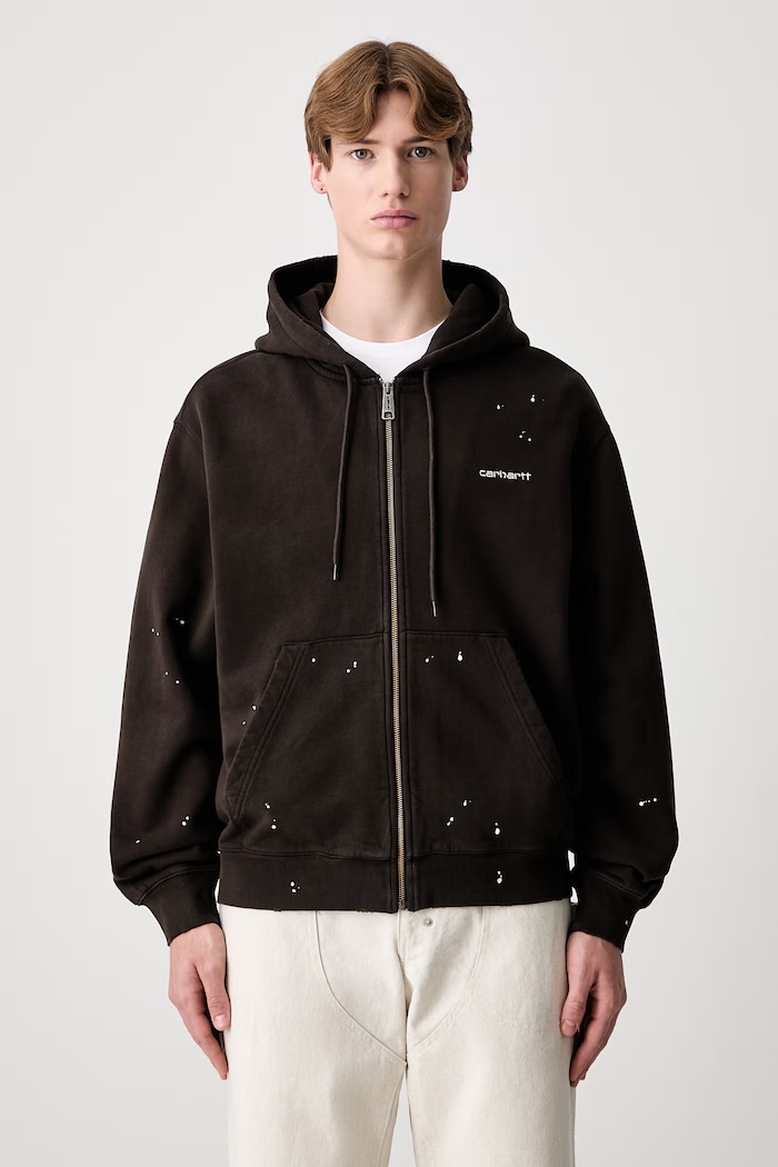 Carhartt WIP Hooded Painter zip-up hoodie cotton Men's