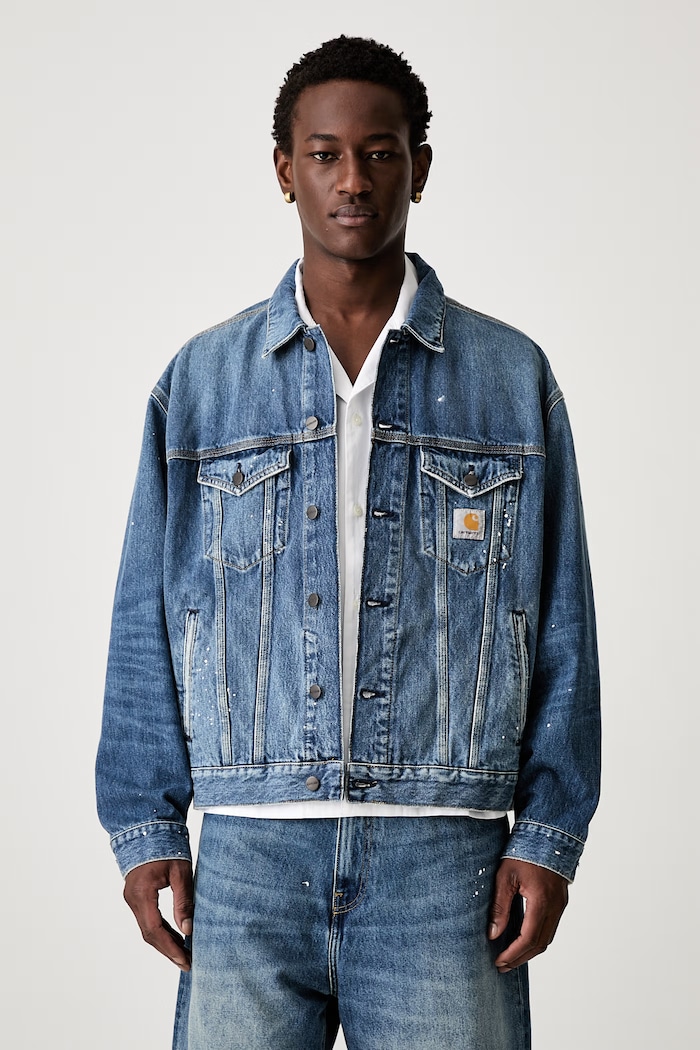 Carhartt WIP Helston short jacket denim Men's