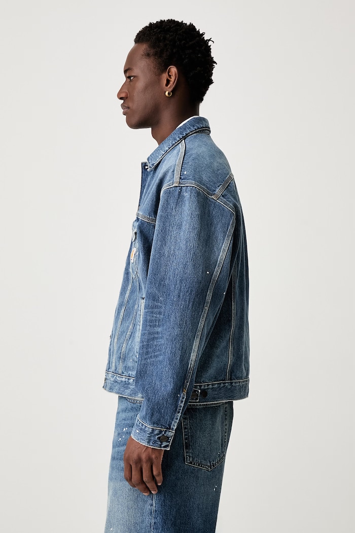 Carhartt WIP Helston short jacket denim Men's — photo 2
