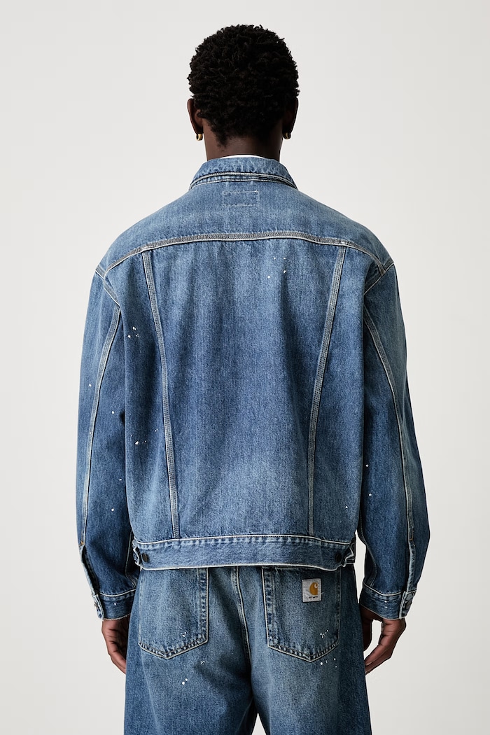 Carhartt WIP Helston short jacket denim Men's — photo 3