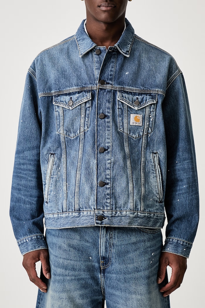 Carhartt WIP Helston short jacket denim Men's — photo 4
