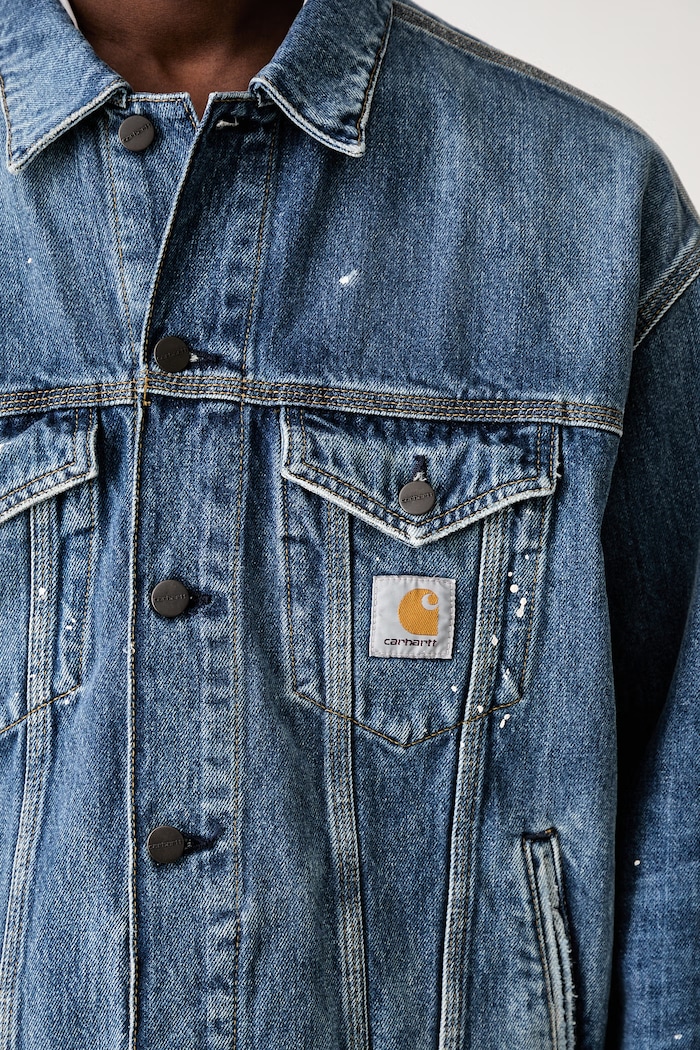 Carhartt WIP Helston short jacket denim Men's — photo 5