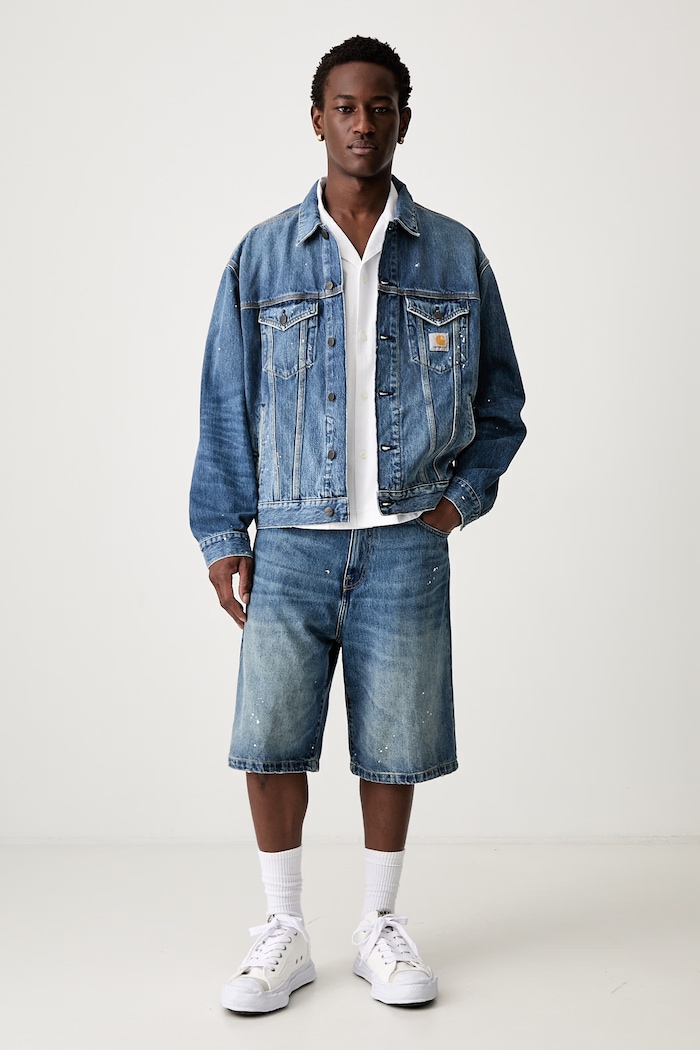 Carhartt WIP Helston short jacket denim Men's — photo 6