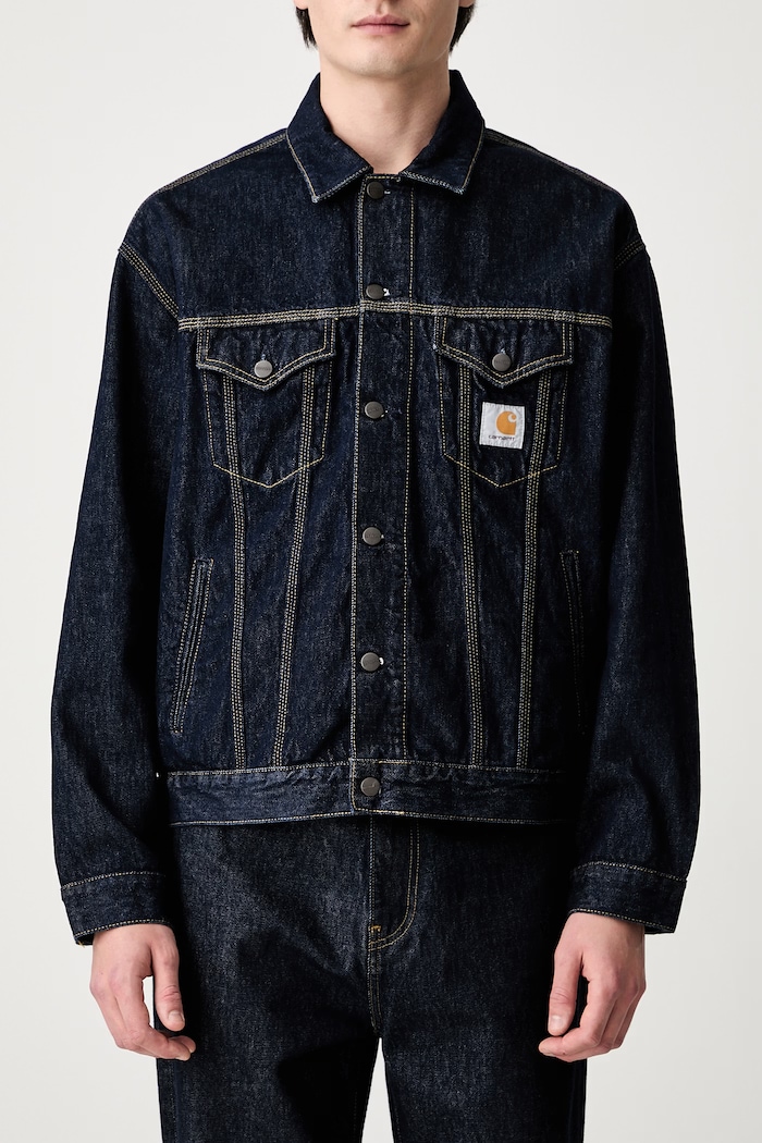 Carhartt WIP Helston short jacket denim Men's — photo 4