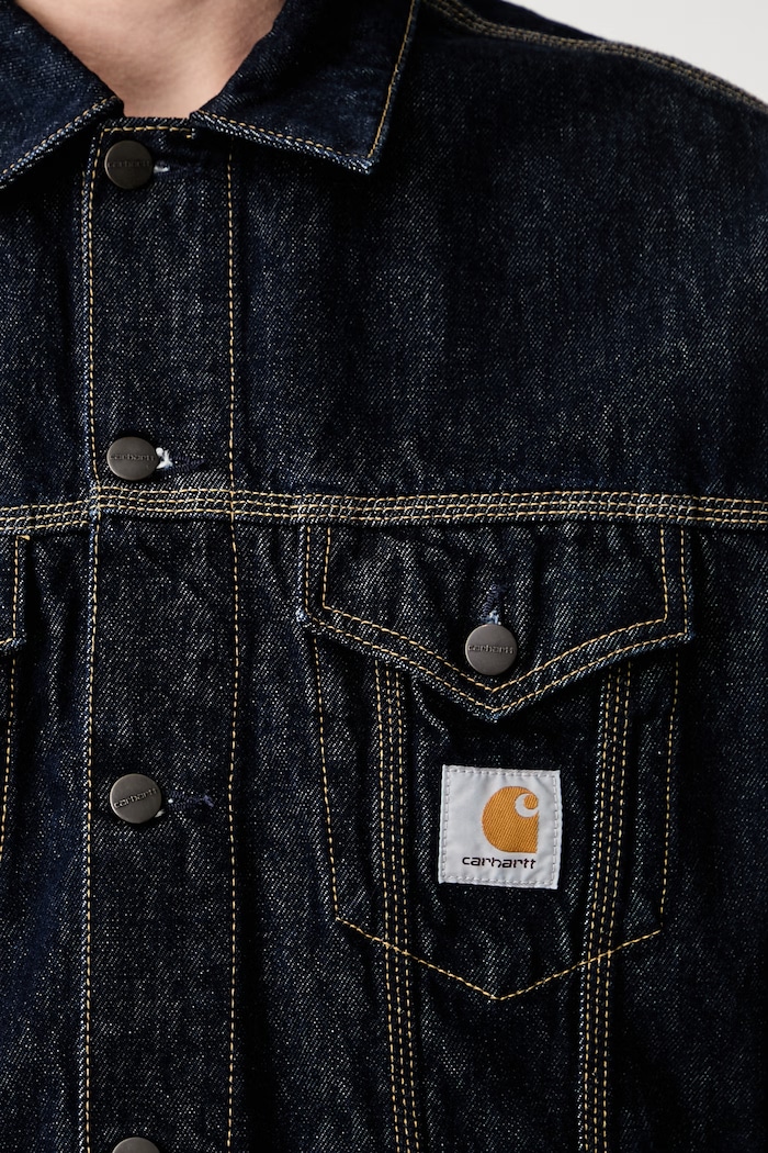 Carhartt WIP Helston short jacket denim Men's — photo 5