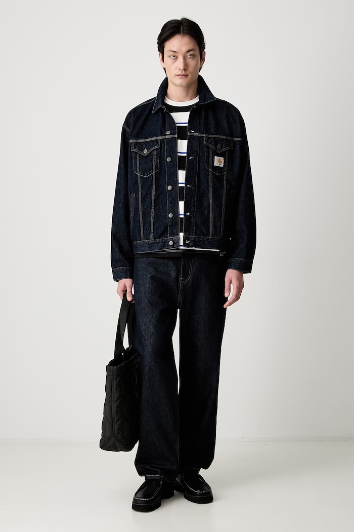 Carhartt WIP Helston short jacket denim Men's — photo 8