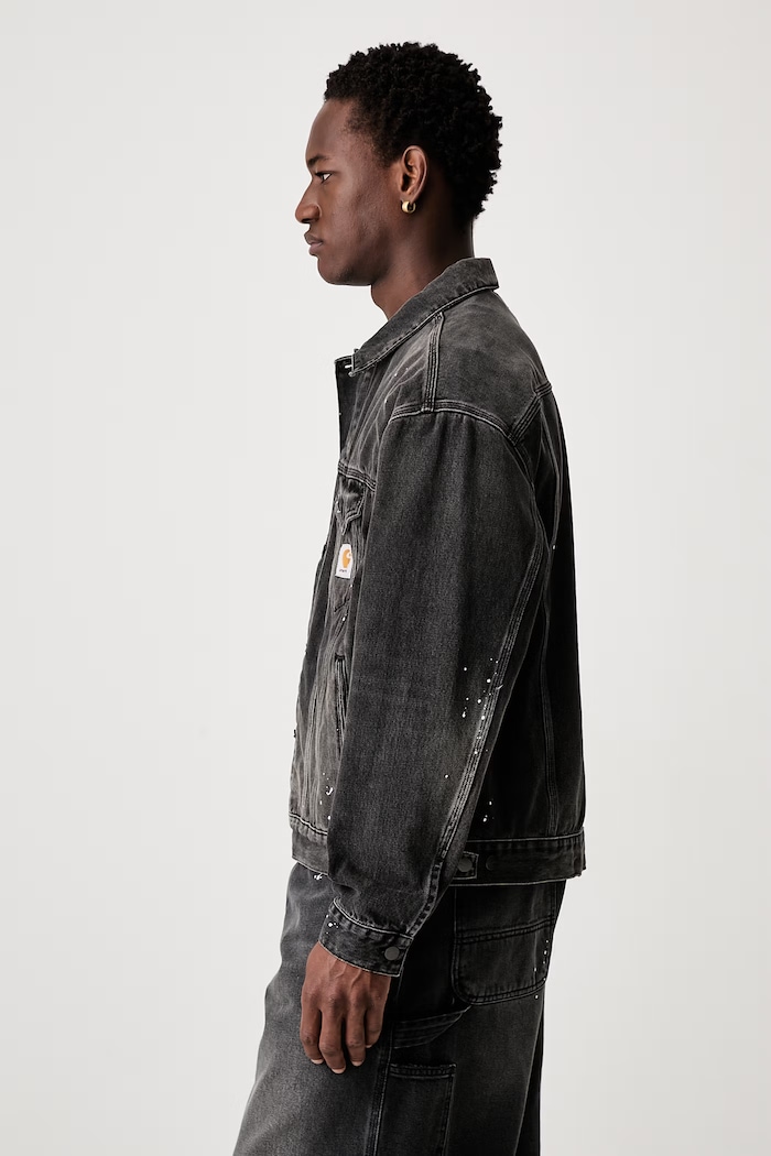 Carhartt WIP Helston short jacket denim Men's — photo 2